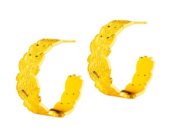 Kolczyki ze stali szlachetnej - liście. Kolczyki Elixa, ze stali. Za 149.00 zł.