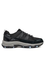 Skechers Trekkingi Trego 180003/BKBL Czarny. Czarne obuwie sportowe Skechers, z materiału, trekkingowe. Za 449.99 zł.