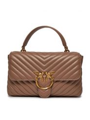 Pinko Torebka Love Lady Puff Classic Cl Brązowy. Brązowe torebki klasyczne Pinko, bez wzorów, ze skóry, bez dodatków. Za 1,849.00 zł.