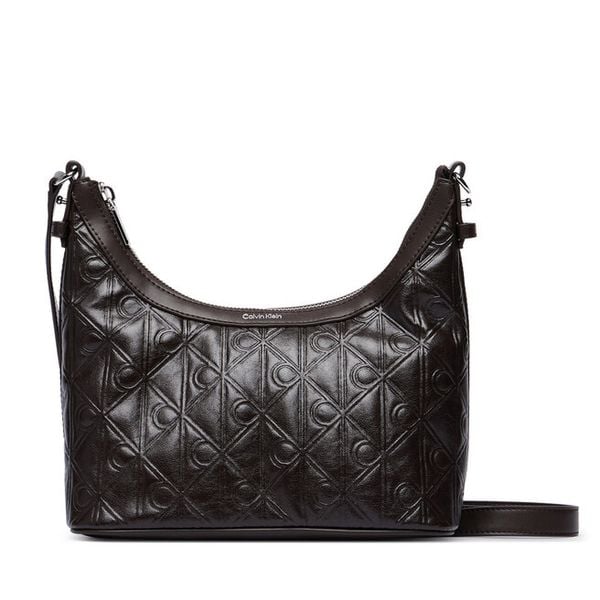 Torebka Calvin Klein. Brązowe torebki klasyczne Calvin Klein, bez wzorów, bez dodatków. Za 529.99 zł.