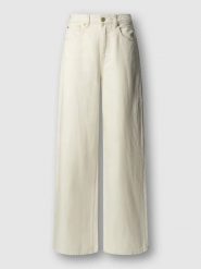 Pepe Jeans Dżinsy "Jaimy" - Wide leg - w kolorze kremowym rozmiar: W25/L32. Brązowe jeansy Pepe Jeans, l, z aplikacjami, z podwyższonym stanem. Za 174.84 zł.