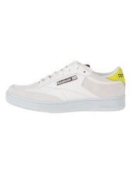 Reebok Skórzane sneakersy "Club C Revenge" w kolorze biało-zielonym rozmiar: 41. Białe trampki Reebok, bez wzorów, bez zapięcia. Za 329.95 zł.