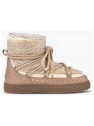 INUIKII Skórzane sneakersy "Curly Rock" w kolorze beżowym rozmiar: 39. Brązowe botki Inuikii, bez wzorów, z materiału, bez obcasa, bez zapięcia. Za 1,270.89 zł.