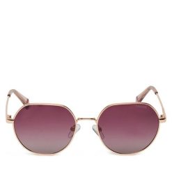 Okulary przeciwsłoneczne Polaroid. Czerwone okulary przeciwsłoneczne Polaroid, bez wzorów. Za 229.99 zł.