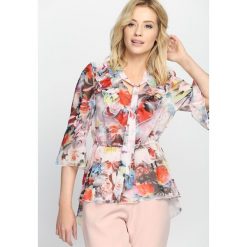 Różowa Bluzka Flirt Remix. Czerwone bluzki Born2be, l, bez wzorów, z materiału, bez kołnierzyka, bez ramiączek. Za 39.99 zł.