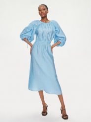 Karen by Simonsen Sukienka letnia Noma 10104828 Błękitny Relaxed Fit. Niebieskie sukienki Karen by Simonsen, na lato, bez wzorów, z wiskozy, bez kołnierzyka, bez ramiączek. Za 389.99 zł.
