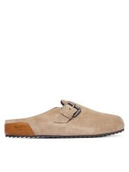 Pepe Jeans Klapki Corby Clog W PLS900001 Beżowy. Brązowe klapki Pepe Jeans, bez wzorów, z jeansu, bez obcasa. Za 329.99 zł.