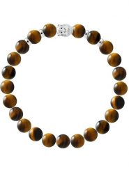 Pearline Bransoletka "Buddah" z elementem ozdobnym rozmiar: 21 cm. Brązowe bransoletki Pearline, srebrne. Za 260.99 zł.