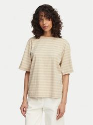 BOSS T-Shirt Eregular 50562504 Beżowy jasny Regular Fit. Brązowe t-shirty Boss, s, bez wzorów, z bawełny, bez kołnierzyka, bez ramiączek. Za 279.99 zł.