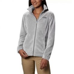 Bluza sportowa damska Columbia Benton Springs Full Zip. Szare bluzy Columbia, xl, bez wzorów, z poliesteru, bez kaptura. Za 314.00 zł.