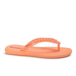 Japonki klapki damskie Ipanema 27130 MEU SOL AD. Czerwone klapki Ipanema, bez wzorów, z materiału, bez obcasa. Za 39.00 zł.