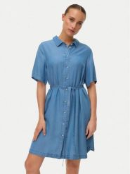 Vero Moda Sukienka jeansowa Bree 10341620 Niebieski Regular Fit. Niebieskie sukienki Vero Moda, xs, bez wzorów, z jeansu, bez kołnierzyka, bez ramiączek. Za 229.99 zł.