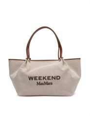 Weekend Max Mara Torebka Getto 2625516115 Brązowy. Brązowe shopper Weekend Max Mara, bez wzorów, z materiału, bez dodatków. Za 1,479.00 zł.