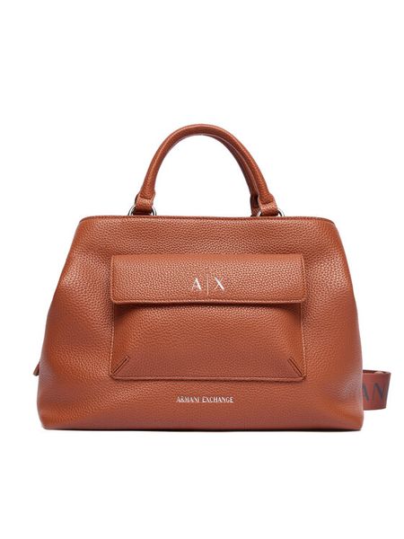 Armani Exchange Torebka XW001545 AF17019 U6048 Brązowy. Brązowe torebki klasyczne Armani Exchange, bez wzorów, ze skóry, bez dodatków. Za 729.99 zł.