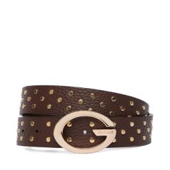 Pasek Guess. Brązowe paski Guess, z aplikacjami. Za 255.99 zł.
