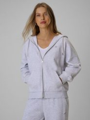 4F Bluza dresowa loose z kapturem damska - szara M. Szare bluzy 4f, m, bez wzorów, z dresówki, z kapturem. Za 159.99 zł.