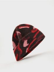 Żakardowa czapka z wełną - wielobarwny. Czapki Reserved, bez wzorów, z wełny. W wyprzedaży za 49.99 zł.