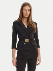 Elisabetta Franchi Marynarka GI-224-61E2-V590 Czarny Regular Fit. Czarne marynarki i żakiety Elisabetta Franchi, bez wzorów, z syntetyku. Za 2,509.00 zł.