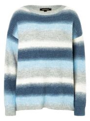 More & More Sweter w kolorze granatowo-błękitno-szarym rozmiar: 36. Niebieskie swetry More & More, bez wzorów, bez ramiączek. Za 113.99 zł.