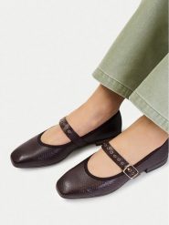 Lasocki Baleriny CEO-RST-ROMI-96 Brązowy ciemny. Brązowe baleriny Lasocki, bez wzorów, ze skóry, bez obcasa. Za 199.99 zł.