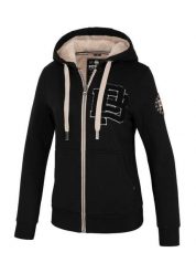 Bluza damska Pitbull rozpinana z kapturem Sherpa Ruffina. Białe bluzy PITBULL, m, z aplikacjami, z bawełny, z kapturem. Za 269.00 zł.