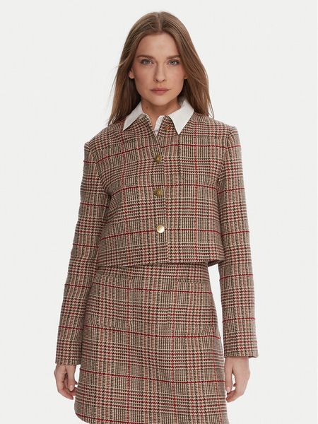 Tommy Hilfiger Marynarka WW0WW46752 Beżowy Regular Fit. Brązowe marynarki i żakiety TOMMY HILFIGER, bez wzorów, z syntetyku. Za 1,199.00 zł.