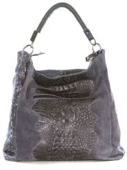 Anna Morellini Skórzana torebka "Alessandra" w kolorze szarym - 38 x 36 x 14 cm rozmiar: onesize. Szare torby na ramię Anna Morellini, bez wzorów, z materiału, na ramię, bez dodatków. Za 304.99 zł.