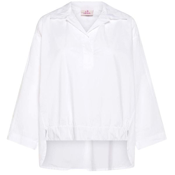 Polo Deha Koszula Parachute Damskie. Białe koszule Deha, s, bez wzorów, z bawełny, eleganckie, z asymetrycznym kołnierzem, bez ramiączek. Za 441.99 zł.
