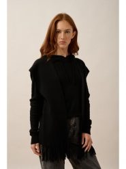 Just Cashmere Kaszmirowy sweter "Victoire" w kolorze czarnym rozmiar: L/XL. Czarne swetry Just Cashmere, l, bez wzorów, z kaszmiru, bez ramiączek. Za 630.99 zł.