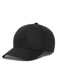 HUGO Czapka z daszkiem 50519255 Czarny. Czarne czapki Hugo, bez wzorów, z bawełny. Za 159.99 zł.
