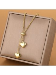 Atelier MIU Pozłacany naszyjnik z elementami ozdobnymi - dł. 60 cm rozmiar: onesize. Żółte naszyjniki Atelier MIU, pozłacane. Za 39.99 zł.