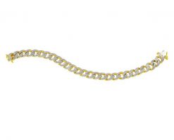 Bransoletka z żółtego złota z diamentami - 19 cm - 2,10 ct - próba 585. Żółte bransoletki Apart, z diamentem, złote. Za 32,990.00 zł.