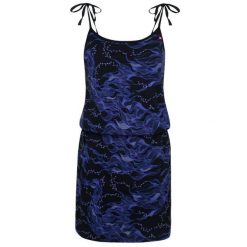 Sukienka letnia LOAP Betynka bawełniana damska XS. Fioletowe sukienki Lolë, na lato, xs, bez wzorów, z bawełny, sportowe, bez kołnierzyka, bez ramiączek, sportowe. Za 136.99 zł.