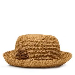 Kapelusz KARL LAGERFELD. Brązowe kapelusze KARL LAGERFELD, bez wzorów. Za 549.99 zł.