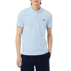 Polo Lacoste Core Performance. Niebieskie koszulki polo Lacoste, bez wzorów, bez kołnierzyka, bez ramiączek. Za 402.00 zł.