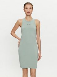 Vans Sukienka letnia Varsity Tank Dress VN000JGP Zielony Slim Fit. Zielone sukienki Vans, na lato, m, bez wzorów, z bawełny, bez kołnierzyka, bez ramiączek. Za 129.99 zł.