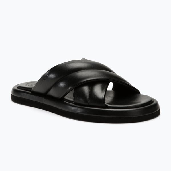 Klapki damskie GANT Clareha. Czarne klapki GANT, bez wzorów, z materiału, bez obcasa. Za 529.99 zł.
