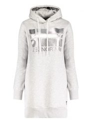 Geographical Norway Sukienka dresowa w kolorze szarym rozmiar: L. Szare sukienki Geographical Norway, na co dzień, l, bez wzorów, z dresówki, bez kołnierzyka, bez ramiączek, midi, proste. Za 132.05 zł.