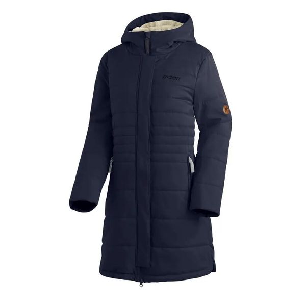 Płaszcz damski Maier Sports Laerke 2.0. Niebieskie płaszcze Maier Sports, na zimę, bez wzorów, z materiału, bez kaptura. Za 865.00 zł.