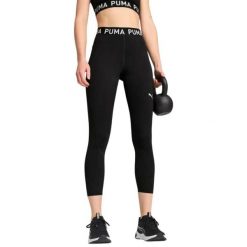 Damskie Legginsy Treningowe Strong Training Leggings. Czarne legginsy Puma, s, bez wzorów, z elastanu, trekkingowe. Za 334.99 zł.