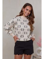 Soft Cashmere Sweter w kolorze beżowym rozmiar: 34/36. Brązowe swetry Soft Cashmere, bez wzorów, bez ramiączek. Za 96.83 zł.