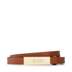 Pasek Damski LAUREN RALPH LAUREN. Brązowe paski Lauren Ralph Lauren, bez wzorów. Za 419.99 zł.