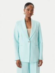 Maryley Marynarka 26EB187/43AC Turkusowy Regular Fit. Niebieskie marynarki i żakiety Maryley, m, bez wzorów, z syntetyku. Za 409.99 zł.