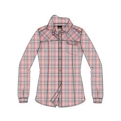 Damska koszula z długim rękawem CMP. Czerwone koszule CMP, l, bez wzorów, z materiału, eleganckie, bez kołnierzyka, bez ramiączek. Za 309.00 zł.