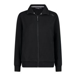 Damska bluza zapinana na zamek CMP. Czarne bluzy CMP, xs, bez wzorów, z bawełny, bez kaptura. Za 248.75 zł.