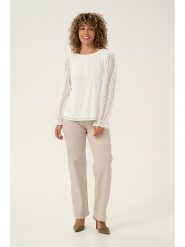 Cream Bluzka "Valerie" w kolorze białym rozmiar: 42. Białe bluzki Cream, bez wzorów, z koronki, bez kołnierzyka, bez ramiączek. Za 110.55 zł.
