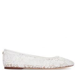 Baleriny LAUREN RALPH LAUREN. Białe baleriny Lauren Ralph Lauren, bez wzorów, bez obcasa. Za 659.99 zł.