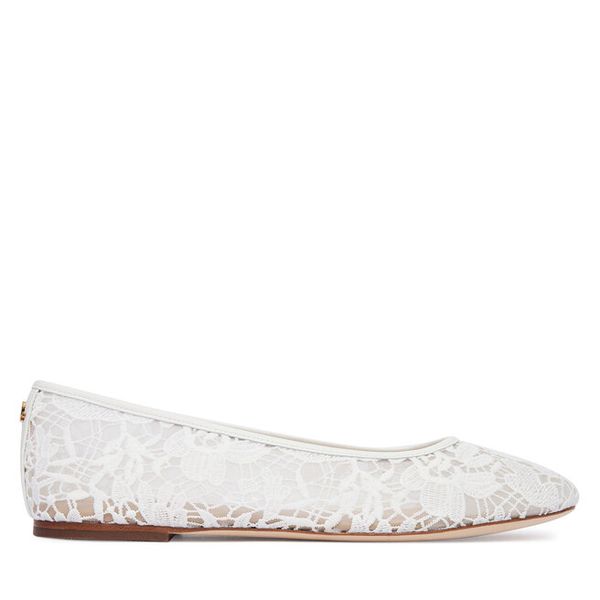 Baleriny LAUREN RALPH LAUREN. Białe baleriny Lauren Ralph Lauren, bez wzorów, bez obcasa. Za 659.99 zł.