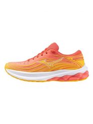 Mizuno Buty "Wave Skyrise 5" w kolorze pomarańczowym do biegania rozmiar: 36,5. Pomarańczowe obuwie sportowe Mizuno, z materiału, bez zapięcia, do biegania. Za 184.89 zł.