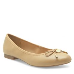 Baleriny Jenny Fairy. Brązowe baleriny Jenny Fairy, bez wzorów, bez obcasa. Za 53.99 zł.